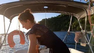 Boat life female solo traveler. Back to Bach