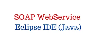 SOAP WebService using Eclipse
