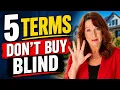 Real Estate Lingo
