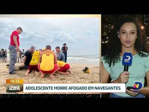 Alerta nas praias: adolescente morre afogado em Navegantes