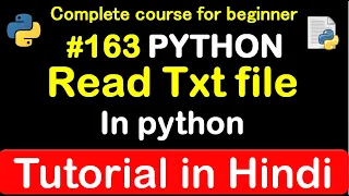 how to Read txt file in python Complete Python tutorial 2020