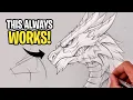 How To Draw a DRAGON Step By Step Sketch Tutorial