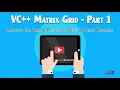 Tutorial 4 Part 2 VC GUI Tutorials Matrix grid part 1