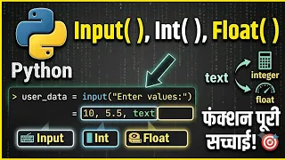 Python Input Int Float Data Type Conversion Python Tutorial