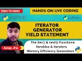 Python for Beginners - 031 Iterable Iterator and Generator Explained with Code in Python Yield