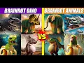 Brainrot Dino vs Brainrot Animals Battles | SPORE