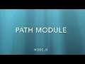 Path Module in Node js Node JS Tutorial NodeJS - Path Tools Path Module