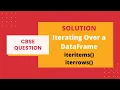 Solution of Quetions on iterating Over a DataFrame Class12 Informatics Practices CBSE