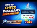 Java Interview Question Check String is Pangram Using Java 8 Streams