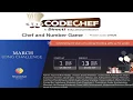 CodeChef March Long Challange 2019 - Chef and Number Game Problem Code CHNUM