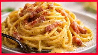 ¡Es tan rica que hago esta carbonara todas las semanas! recetas de pasta faciles y rapidas