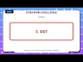 Synonym Challenge Similar Words Quiz Practice