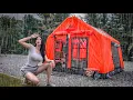 Download Lagu ⚡KAMPEREN IN STORTREGEN MET EEN KNUSSE OPBLAASBARE TENT