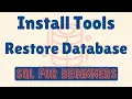 SQL Server Beginner Tutorial - Part 1 Microsoft SQL server installation Restore Sample Database