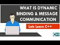 What is dynamic binding and message communication in C
