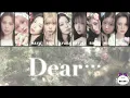 NiziU 【 Dear･･･ 】パート分け/歌割り フルサイズ(Dear.../西野カナ　カバー楽曲)