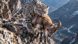 The Snow Leopard's Hunt: A Successful Kill | Wildlife Documentary #wildlife #naturedocumentary