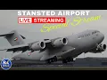 LIVE UAE C-17 Qatar Oneworld at Stansted STN Plane Spotting Special