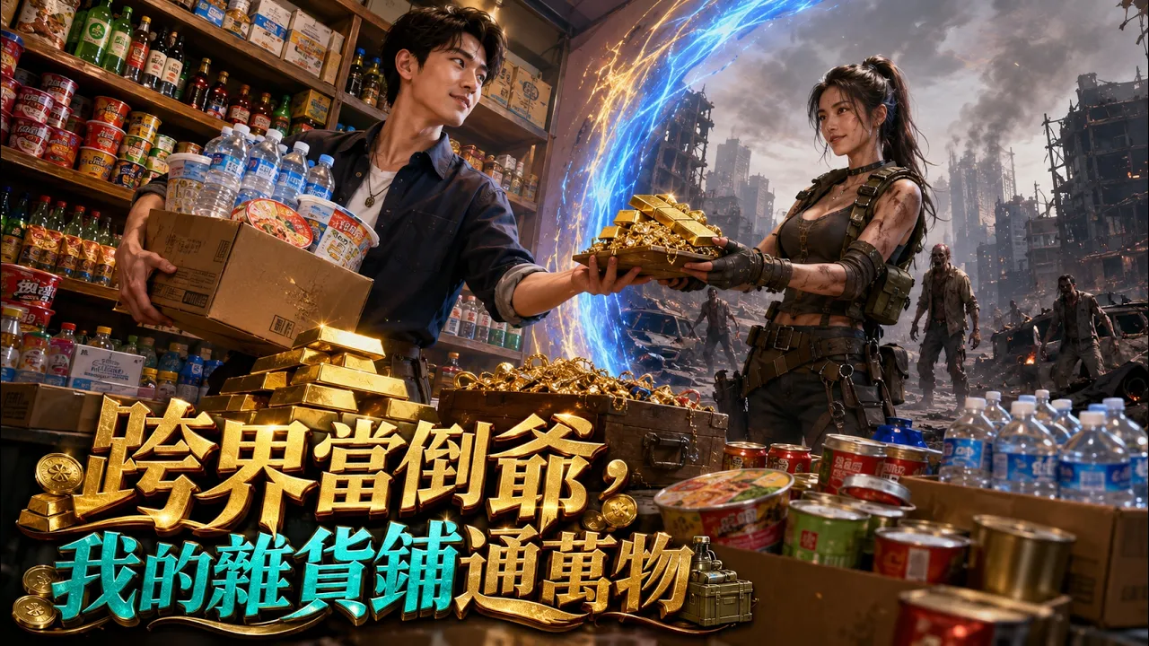 我的小賣部竟連通末日世界!我用泡麵礦泉水狂換黃金,從窮老闆逆襲成跨界首富