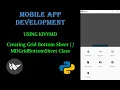 Creating Grid Bottom Sheet using KivyMD MDGridBottomSheet class Mobile App Development