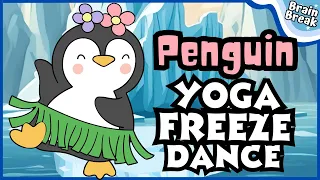 Download 🐧Penguin Yoga Freeze Dance 🐧 Winter Brain Break | Just Dance | Yoga for Kids MP3