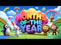 Download Lagu Months of the Year Song for Kids | Funny 3D Rhyme with Cute Animals! 🐵📅🌈