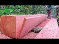Download Lagu Skills of Chainsaw Operator! Making Beautiful Wooden Planks - Chainsaw 070
