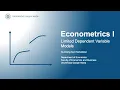 Limited Dependent Variable Models