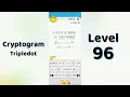 Cryptogram Tripledo Level 96 Solutions Logic Puzzle Game Mini Boss