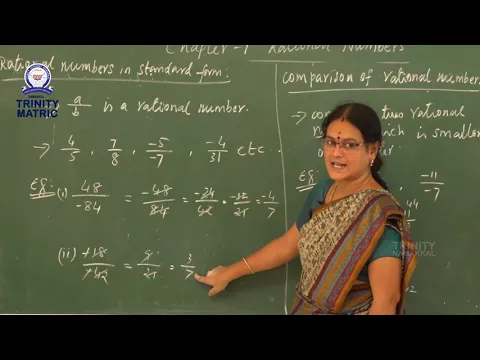 8TH MATHS CHAPTER 1 RATIONAL NUMBERS Trinity matric Online classes - Mathematics video for Grade 8