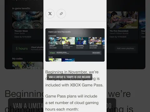 Xbox Cloud Gaming deja de ser ilimitado 🙃