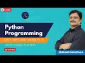 17 Data types and Variables V Dictionaries and sets Python for GATE DA MACSGATE Sridhar