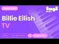 Download Lagu Billie Eilish - TV (Karaoke Piano)