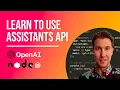 OpenAI Assistants API coding tutorial