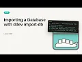 Importing a Database with ddev import-db DDEV Tutorial for Beginners