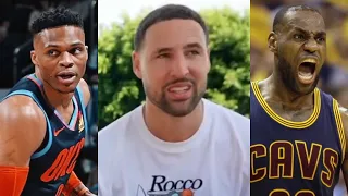 Klay says Westbrook s retirement made him emotional calls LeBron toughest player to guard