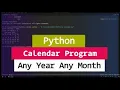 how to create calendar with python in telugu