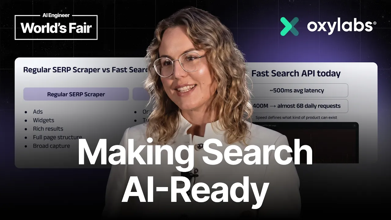 How Web Data Infrastructure Powers the Next Generation of AI — Patricija Žemaitytė, Oxylabs: video thumbnail