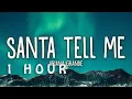 Download Lagu [1 HOUR 🕐 ] Ariana Grande - Santa Tell Me (Lyrics)