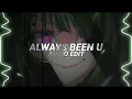 always been u - wynl (slowed) [edit audio]