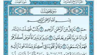 سورة فصلت مكتوبة   ماهر المعيقلي                دندنها