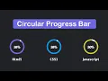 Dynamic Circular progress bar Html and CSS JavaScript Only