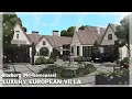 BLOXBURG No-Gamepass Luxury European Villa Speedbuild Roblox House Build