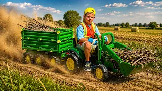 Young Farmer Races Down the Dusty Road 🚜💨