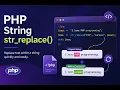 PHP str - replace Function in PHP String