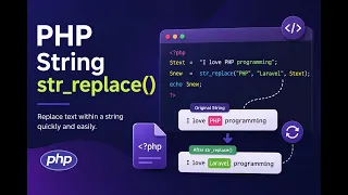 PHP str - replace Function in PHP String
