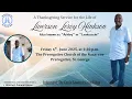 Live Stream of Funeral Service Liverson Leroy Hinkson