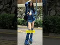 Lagu Korean Denim Skirt Outfits #shorts #ytshorts #shortvideo #korea #girl