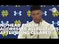 ND head coach Marcus Freeman addresses allegations after being cleared