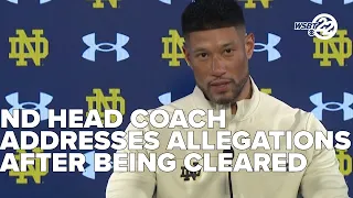 ND head coach Marcus Freeman addresses allegations after being cleared